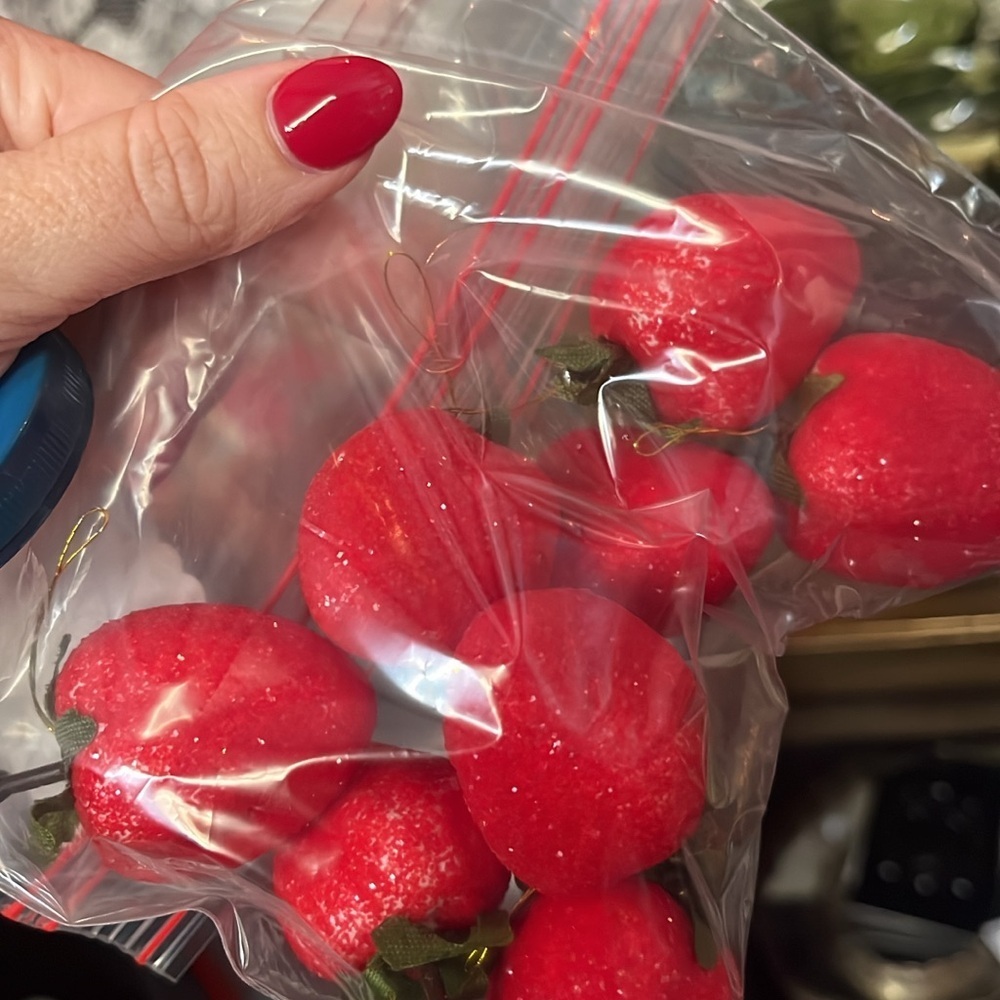 Vintage Strawberry Ornaments